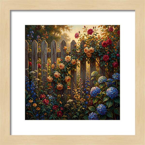 Garden Serenity Behind The Fence