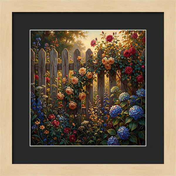 Garden Serenity Behind The Fence