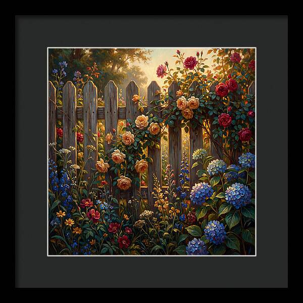 Garden Serenity Behind The Fence