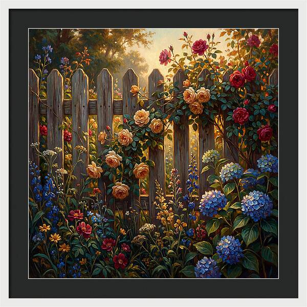 Garden Serenity Behind The Fence