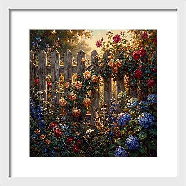 Garden Serenity Behind The Fence