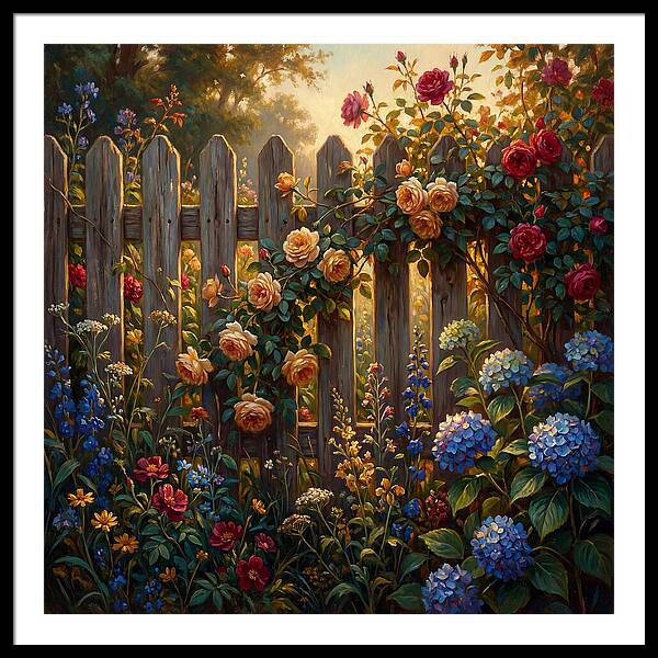 Garden Serenity Behind The Fence