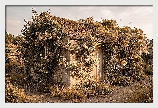 Garden Shed Hidden By Vines