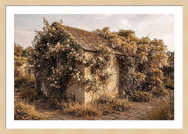 Garden Shed Hidden By Vines