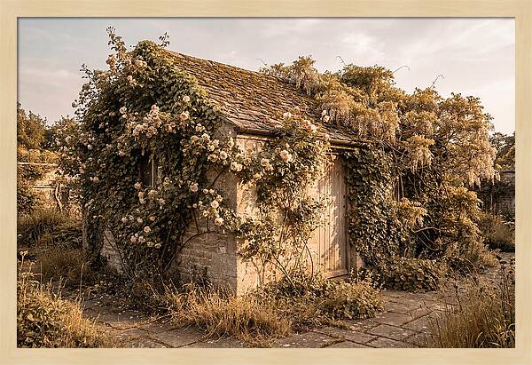 Garden Shed Hidden By Vines