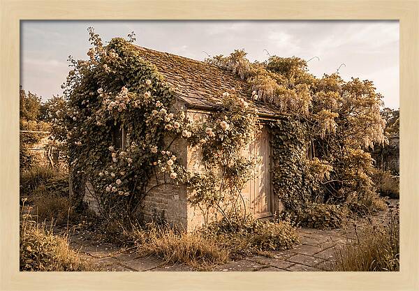 Garden Shed Hidden By Vines