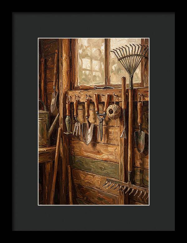 Garden Shed Tools Display
