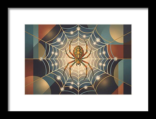 Garden Spider In Its Web
