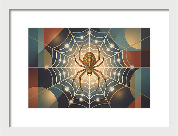 Garden Spider In Its Web
