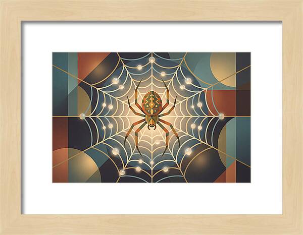 Garden Spider In Its Web