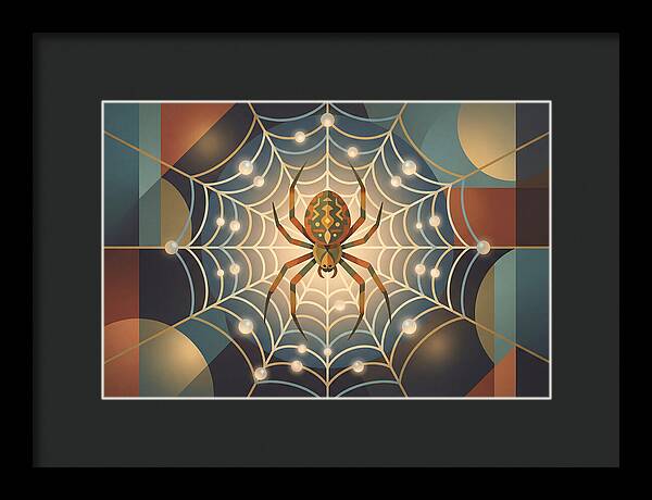 Garden Spider In Its Web