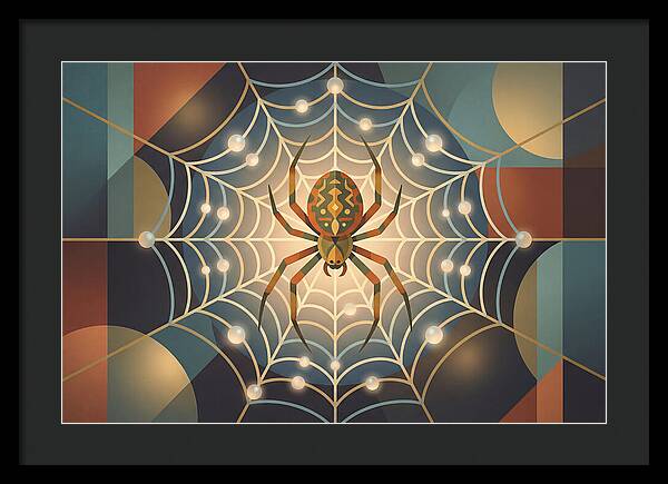Garden Spider In Its Web