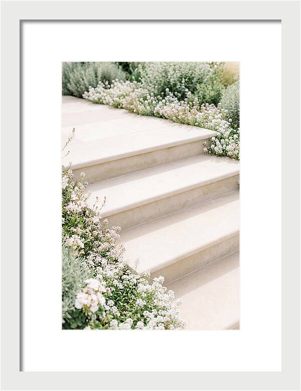 Garden Steps Surrounded By Blooms