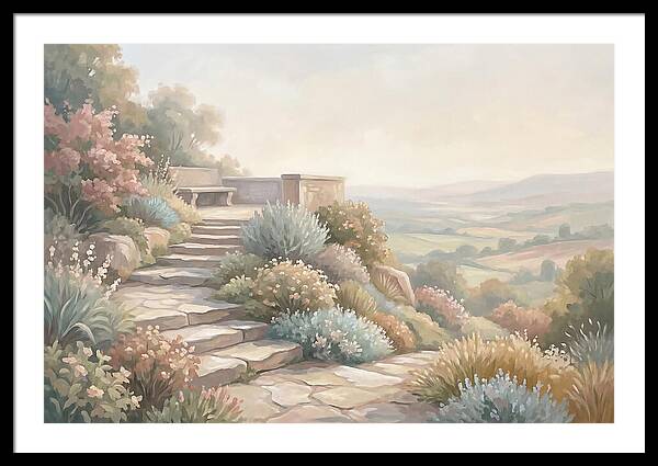 Garden Steps With Panoramic View