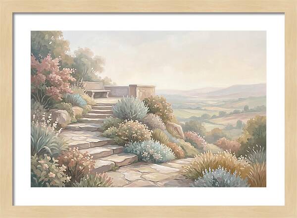 Garden Steps With Panoramic View