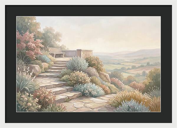 Garden Steps With Panoramic View
