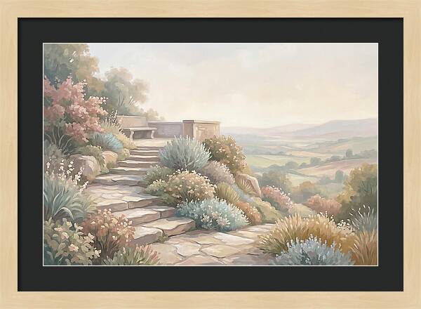 Garden Steps With Panoramic View