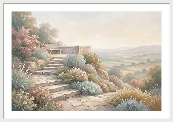 Garden Steps With Panoramic View