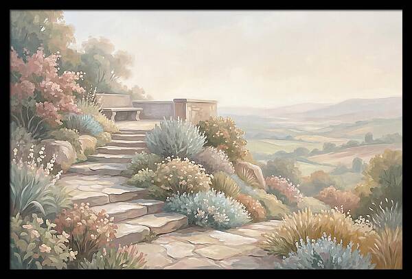 Garden Steps With Panoramic View