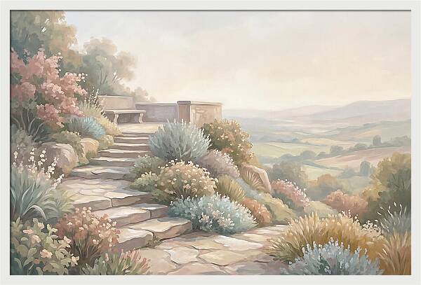 Garden Steps With Panoramic View