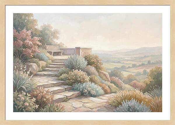 Garden Steps With Panoramic View