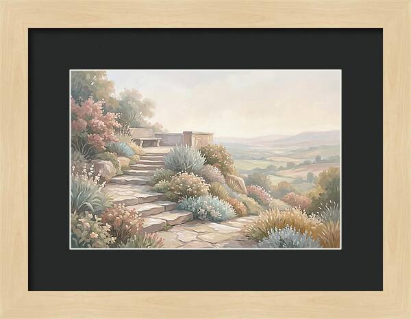 Garden Steps With Panoramic View