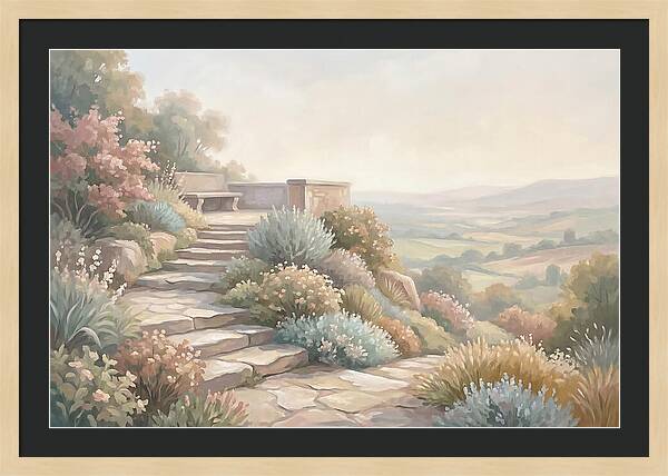 Garden Steps With Panoramic View