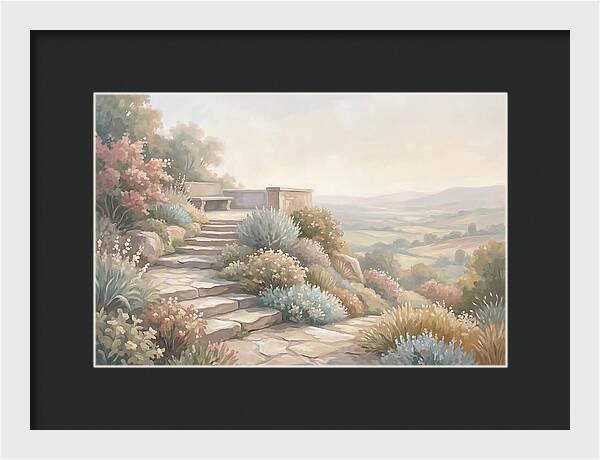 Garden Steps With Panoramic View