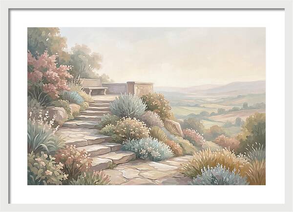 Garden Steps With Panoramic View