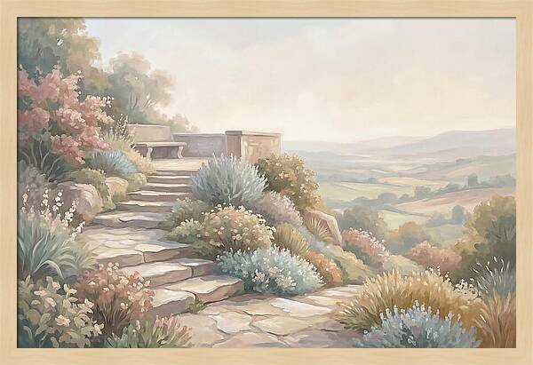 Garden Steps With Panoramic View