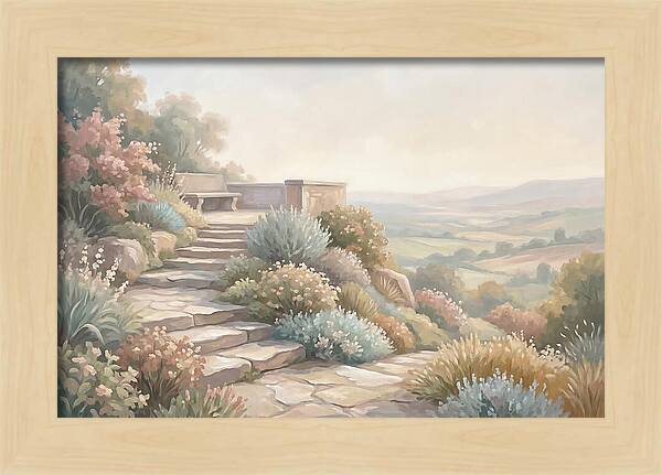 Garden Steps With Panoramic View