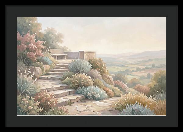 Garden Steps With Panoramic View