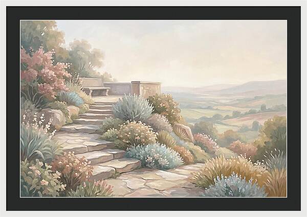 Garden Steps With Panoramic View
