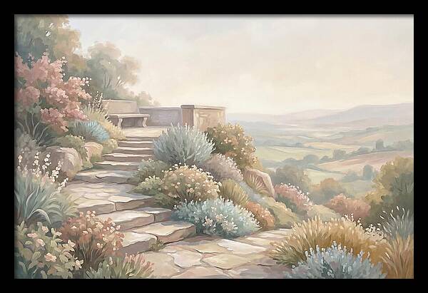 Garden Steps With Panoramic View