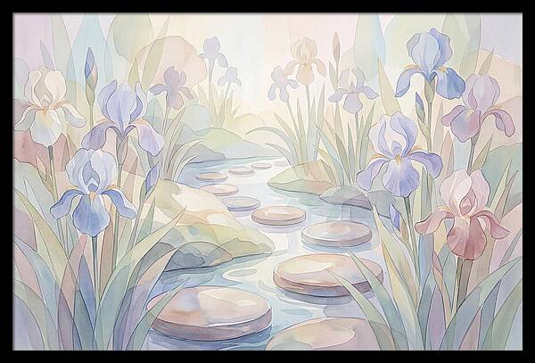 Garden Stream With Stepping Stones