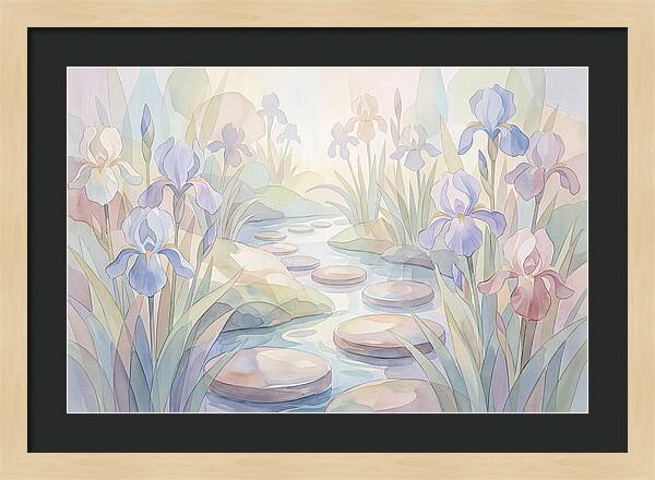 Garden Stream With Stepping Stones