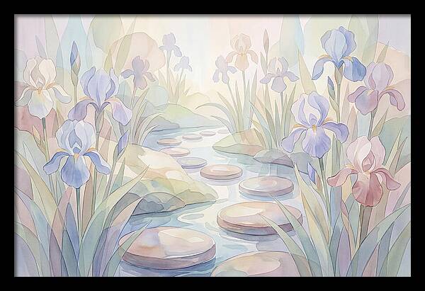 Garden Stream With Stepping Stones