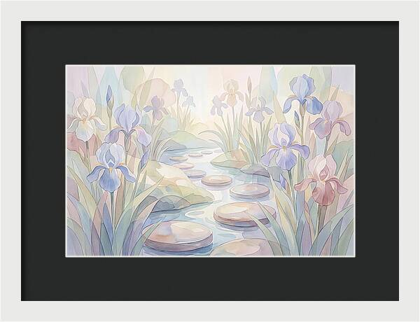 Garden Stream With Stepping Stones