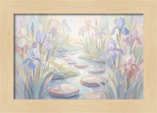 Garden Stream With Stepping Stones
