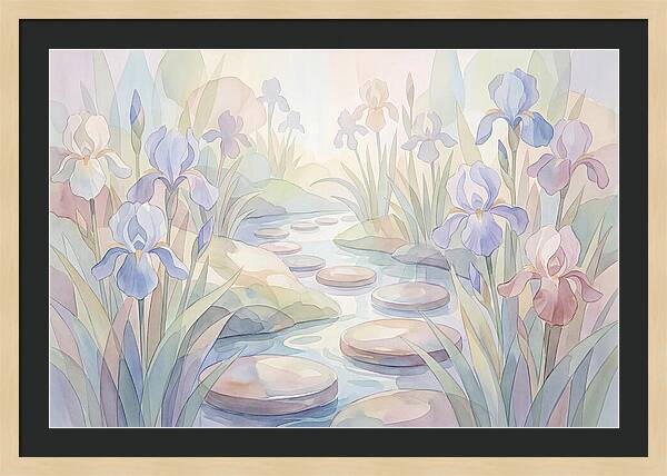 Garden Stream With Stepping Stones