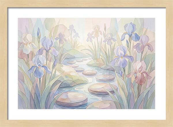 Garden Stream With Stepping Stones