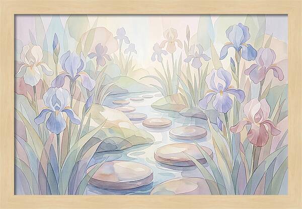 Garden Stream With Stepping Stones