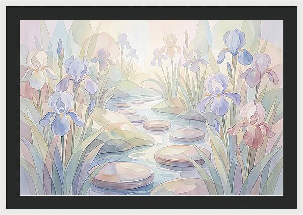 Garden Stream With Stepping Stones