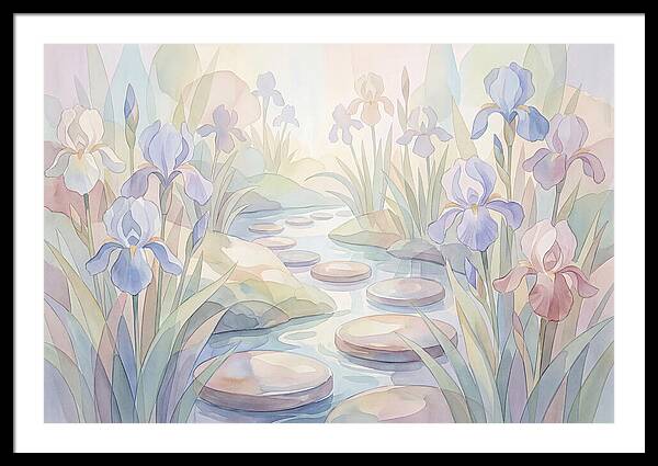 Garden Stream With Stepping Stones