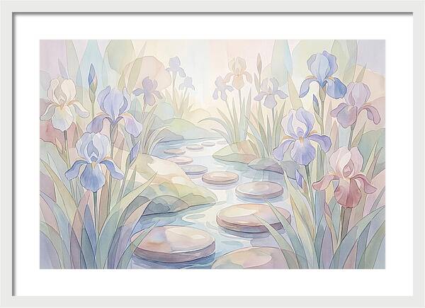 Garden Stream With Stepping Stones