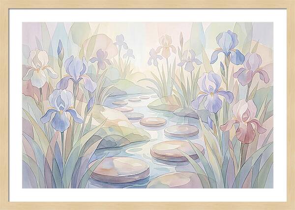 Garden Stream With Stepping Stones