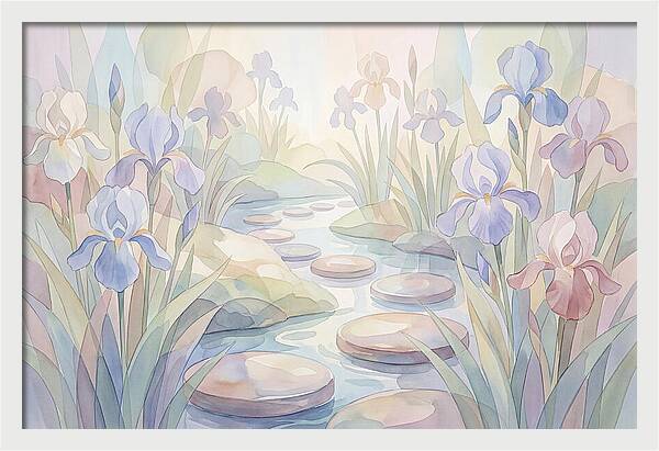 Garden Stream With Stepping Stones