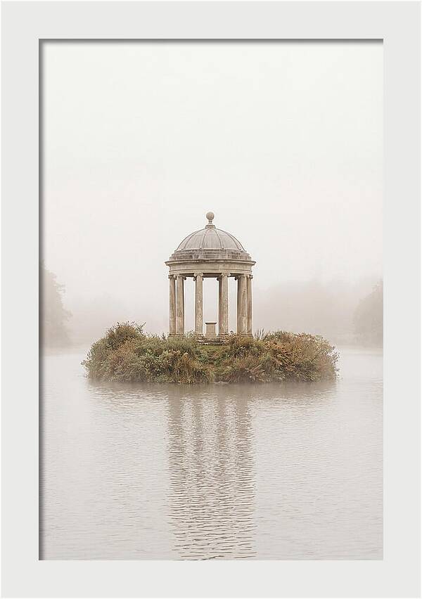 Garden Temple Follies In Mist