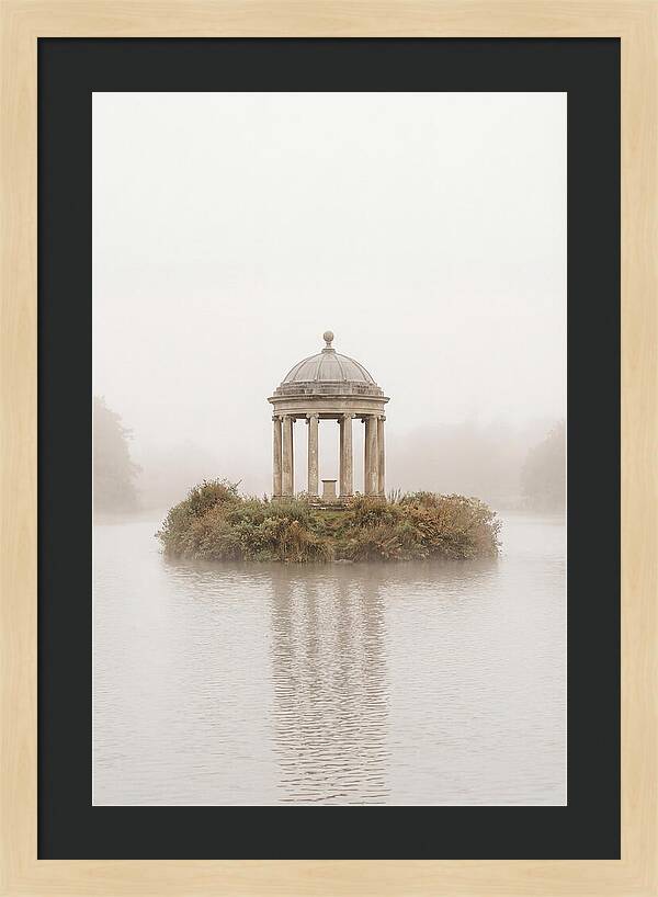 Garden Temple Follies In Mist