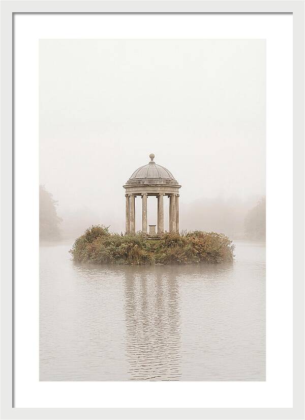 Garden Temple Follies In Mist